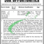 Cadet College Hasan Abdal Jobs