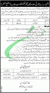 Jobs in Education Department Punjab