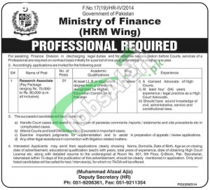 Jobs in Ministry of Finance