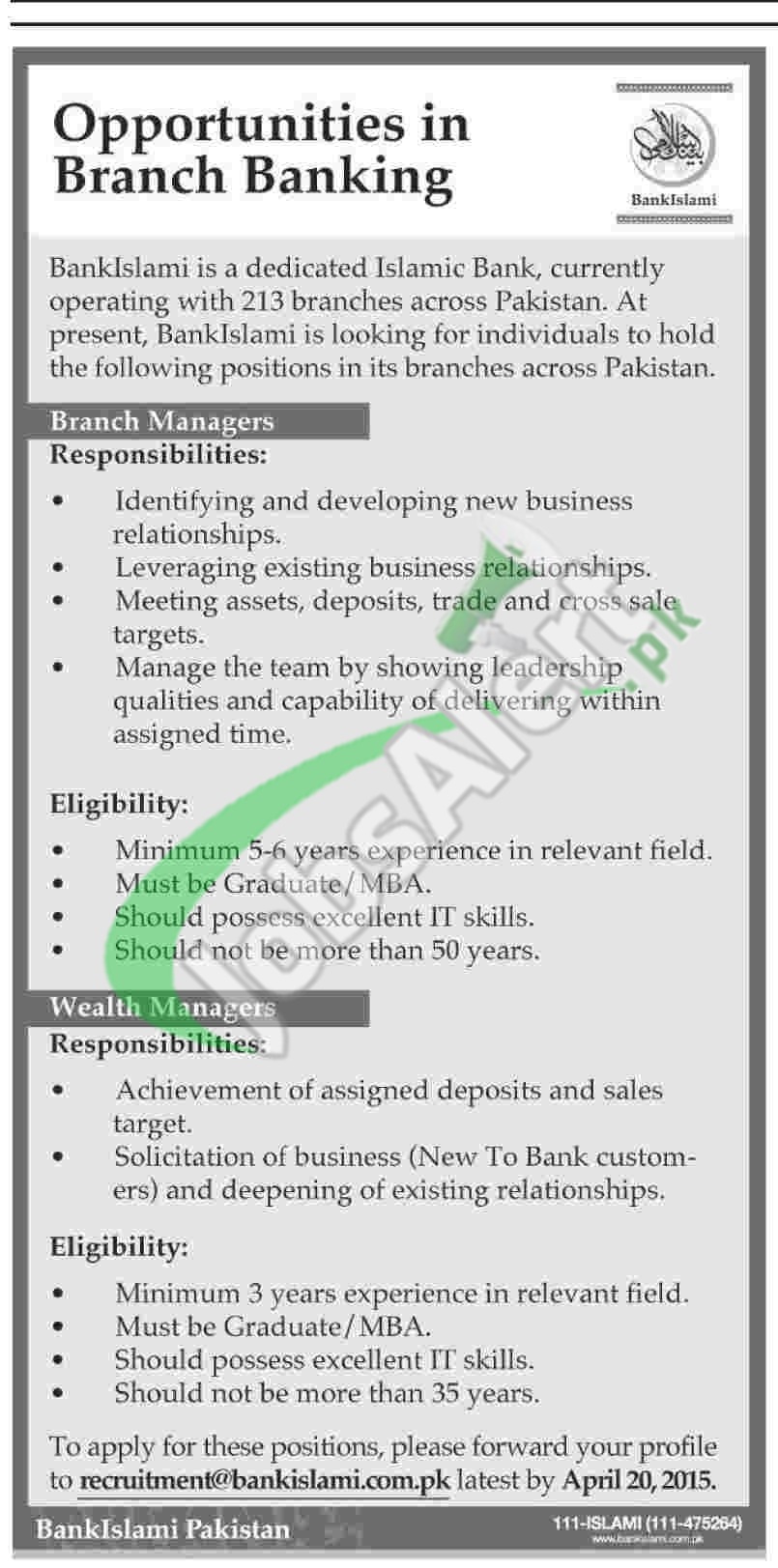 Bank Islami Jobs