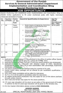 Services & General Administration Department Punjab Jobs