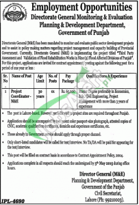 Planning & Development Department Punjab Jobs