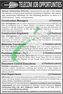 Nascom Construction Pvt Ltd Jobs