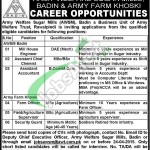 Army Welfare Sugar Mills Jobs