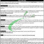 Transport Planning Unit Lahore Jobs