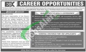 Jobs in Khyber Bank