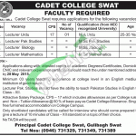 Cadet College Swat Jobs