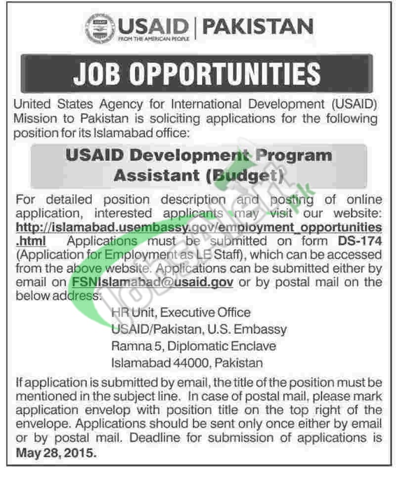 Jobs in USAID Islamabad