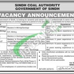 Sindh Coal Authority Jobs