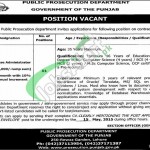 Public Prosecution Department Punjab Jobs
