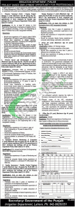 Jobs in Irrigation Department Punjab