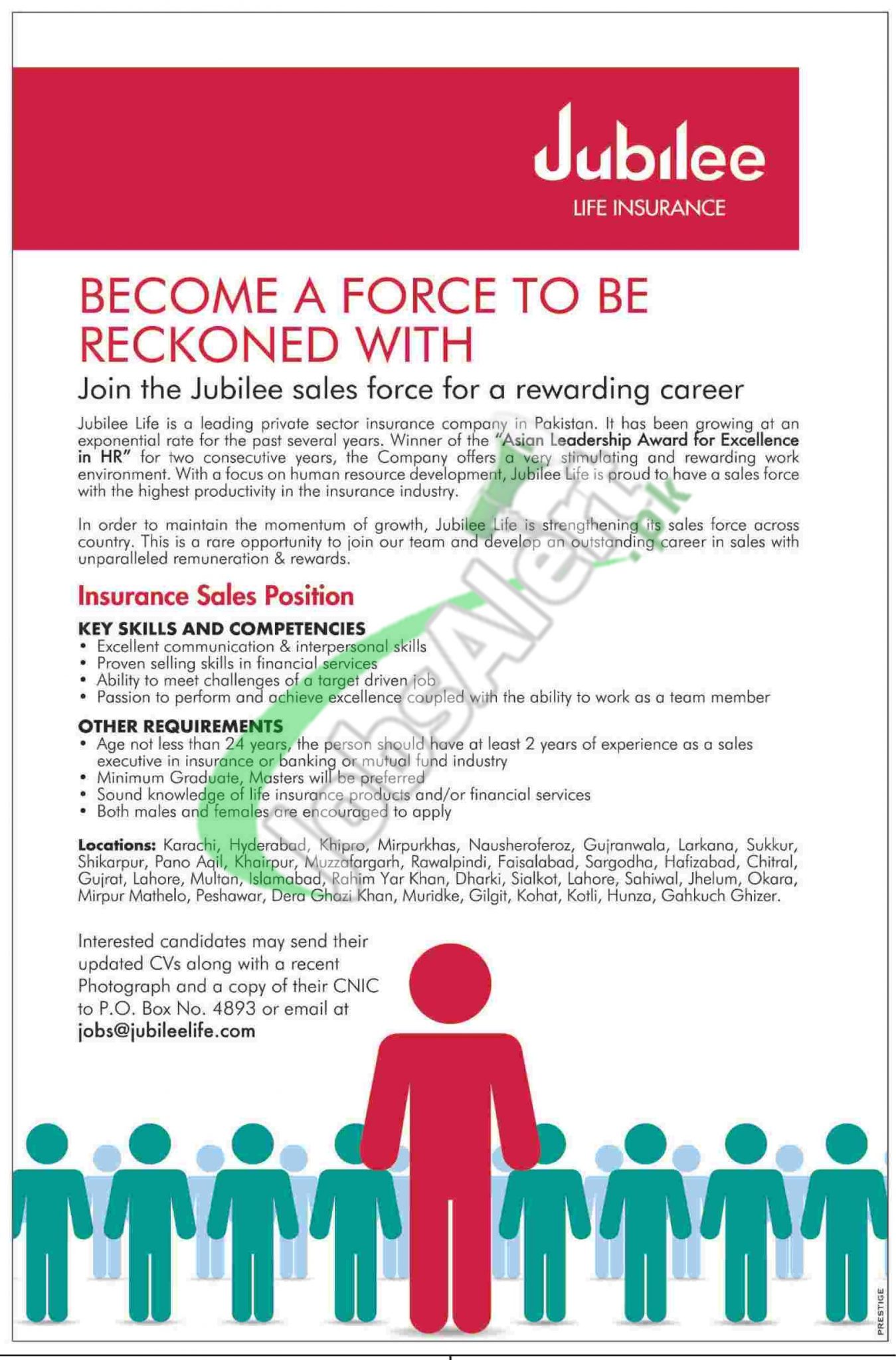 Jobs in Jubilee Insurance Pakistan