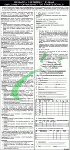 Irrigation Department Punjab Lahore Jobs