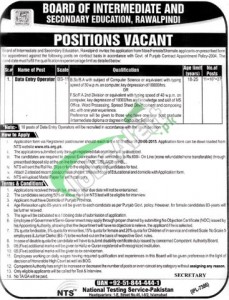 BISE Rawalpindi Jobs