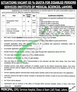 Jobs in Services Hospital Lahore