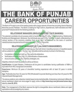 Bank of Punjab Jobs