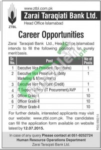 ZTBL Jobs