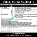 Jobs in PAEC Hospital Islamabad