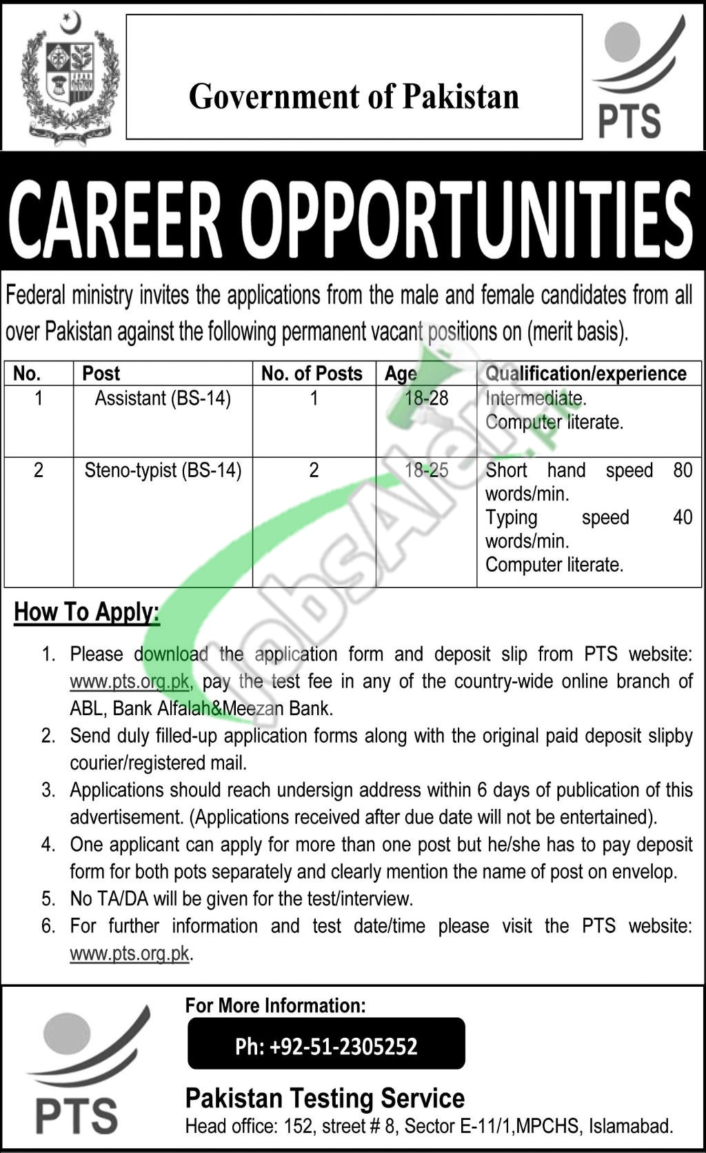 Federal Ministry Jobs