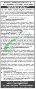 Lady Reading Hospital Peshawar Jobs