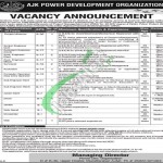 AJK Power Development Organization Jobs