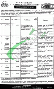 Lahore Division Cattle Market Jobs