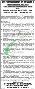 Irrigation Department Punjab Jobs