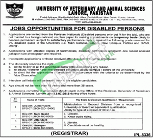 UVAS Jobs