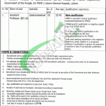 Lahore General Hospital Jobs