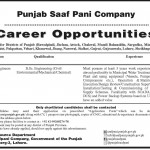 Punjab Saaf Pani Company Jobs