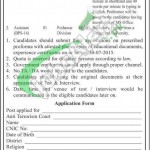  Jobs in Anti Terrorism Court 