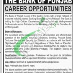Bank of Punjab Jobs 2015