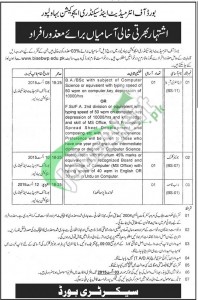 BISE Bahawalpur Jobs