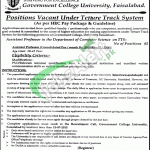 GC University Faisalabad Jobs