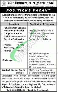 University of Faisalabad Jobs