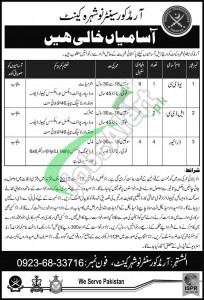 Jobs in Armoured Corps Centre Nowshera