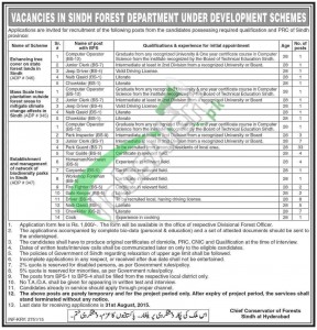 Jobs in Forest Department Sindh