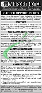 Airport Hotel Karachi Jobs