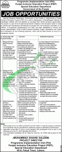 Jobs in Special Education Punjab