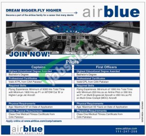 Air Blue Airline Jobs