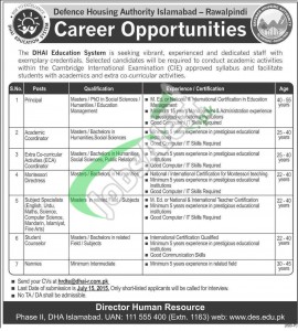 Jobs in DHA Islamabad