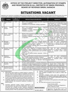 Board of Revenue Sindh Jobs