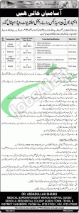 WAPDA Hospital Guddu Jobs