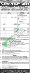 WAPDA Hospital Quetta Jobs