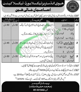 Jobs in Heavy Industries Taxila