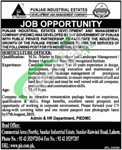 Punjab Industrial Estates Jobs