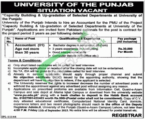 Punjab University Jobs