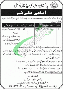 Pakistan Veterinary Medical Council Islamabad Jobs