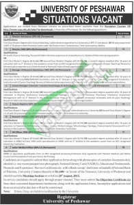 University of Peshawar Jobs