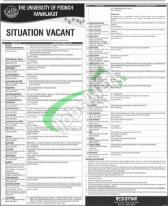 University of Poonch Rawalakot Jobs